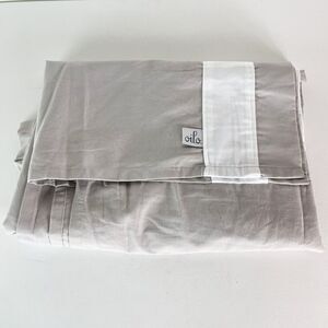 Oilo NWOT 100% Woven Cotton Canvas Bed Skirt Crib Cover